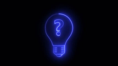 Glowing Bright Light Bulb Question Mark Stock Footage Video (100% Royalty-free) 3749359559 | Shutterstock
