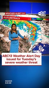247K views · 859 reactions | Tuesday is an ABC13 Weather Alert Day because of the potential for severe storms and flash flooding. These storms have the potential to produce hail, damaging winds, and a few tornadoes. Be safe and stay weather aware! abc13.co/3Jkomk1 | ABC13 Houston | Facebook
