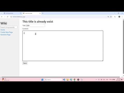 Project 1 of CS50 web programming