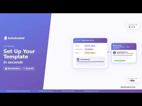 Automate Your Sales Presentations: How to Set Up Templates for AutoScaled
