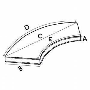 Shop outdoor curved bench cushions - Choose Size & Fabric