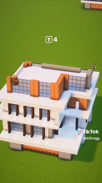 Modern Row House Build Tutorial in Minecraft