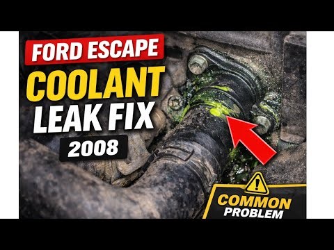 2008 Ford Escape Coolant Leak Fix Water Connector Replacement