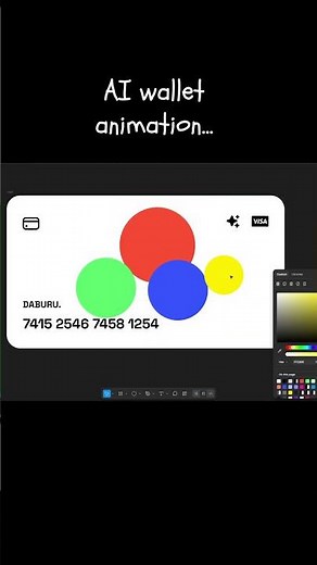 AI wallet smooth ui animation in figma #figmaanimation #uidesign #uimotion