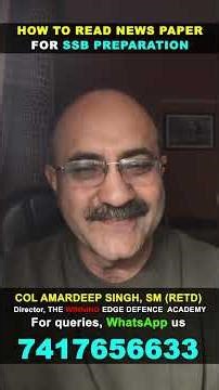 How to Read News Paper for SSB Preparation | NDA and CDS Candidates Must Know