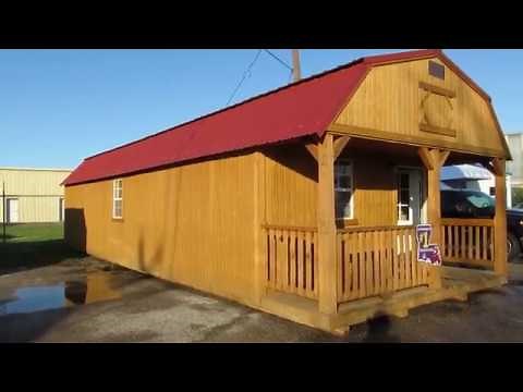 Derksen Treated Lofted Barn Cabin 14X40. Big W's Portable Buildings