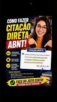 Como Fazer Citação Direta Abnt