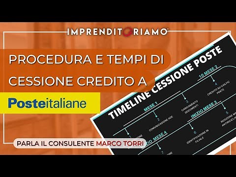 Procedura e tempi cessione credito a Poste Italiane