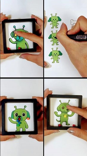 Gog The Alien Green Dog #game #diy #papercraft #art