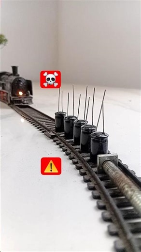 Capacitor ☠️⚠️VS rc train crash testing Detail😱/ remote control train#shorts​ #rccars​ #mrtoysupdate