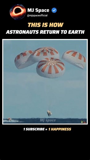 From Orbit to Ocean: The Fiery Science of Astronaut Re-entry 👩‍🚀 #shorts #universe #space