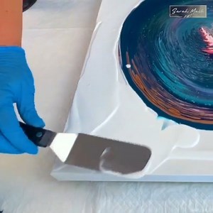 Underwater Scene in Fluid Art | S. Mack Art