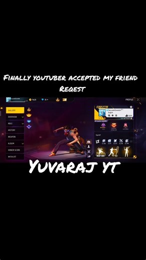 finally iam in youtubers friend request 💥//#freefire//#shorts//#Salaar_Telugu_Gamer