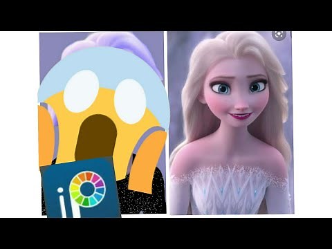 Glow up of Disney princess Elsa in ibis paint x❤️| Tutorial