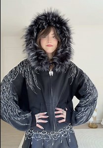 Named Collective Rhinestone Hoodie review — try-on haul & sizing
