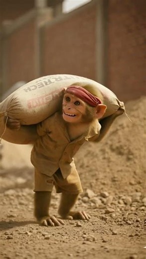 Monkey Steals Fish 🐒🐟 | Gets Punished 😢 | Learns a Life Lesson#sadstory