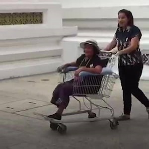 In an act of kindness, this man turns old shopping carts into wheelchairs for free! | WheelChair Fun Stuff