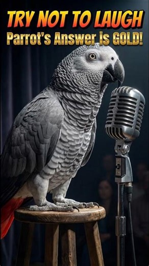 What Did the Rooster Say to the Hen? 🐓 This Parrot’s Answer is GOLD! #parrot #viral #funny