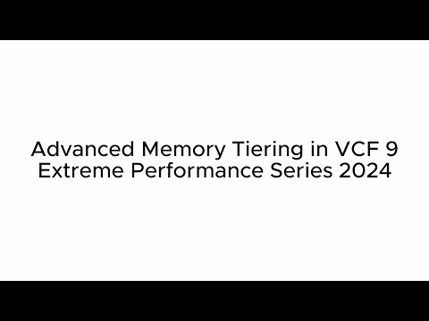 Extreme Performance Series 2024: Memory Tiering Improving Server Consolidation