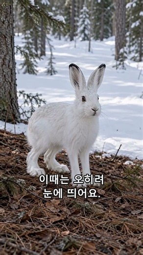 눈도 없는데 토끼가 하얀 이유는?