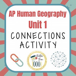 AP Human Geography Unit 1 Connections Activity Thinking Geographically Review
