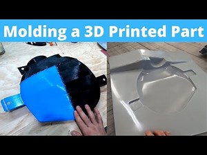 Making a Mold of a 3D Printed Part- Carbon Fiber Air Box Lid Project part 3