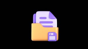 3d Animated Save Folder Icon Featuring Stock Footage Video (100% Royalty-free) 3704922413 | Shutterstock