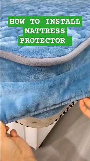How to install mattress protector?