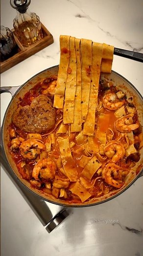 The Best One Pan Tofu Pasta #asmrfood #mukbang