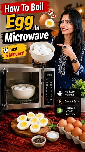 How to Boil Egg in Microwave #microwave #egg #microwavecooking #eggboil #shortvideo #shorts #recipe