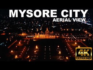 Mysore City Drone tour video Karnataka India || Royale Heritage city of India aerial views || Mysore