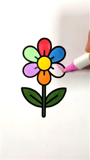Let's Color the Flower with Me #coloring #flower #growth #art #diy