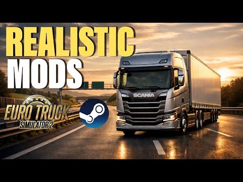 Top 12 Realistic Mods that you need in ETS2 1.58 | Steam workshop compatible mods