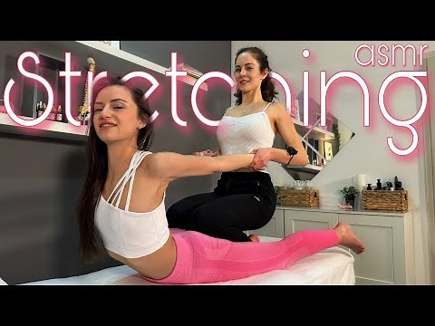 ASMR Female Thai and Stretching Massage by Maya to Steffi (No talking)