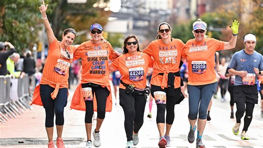 Liz Healy participates in the New York City Marathon