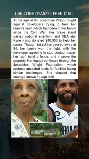 Josephine Wright’s Brave Stand: Fighting for Her Family’s Land at 93
