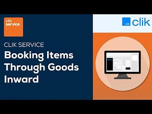 How to Book Products Through Goods Inward | Clik Service