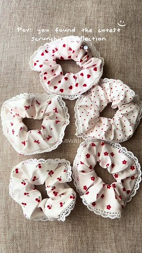🎀Shop the cutest scrunchies at Kawaii store 💌 #kawaiinp #fyp #kawaii #cuteshopnepal #kawaiishop