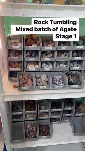 4.4K views · 253 reactions | Rock Tumbling a mixed batch of agates #rocktumbling #TumbledCrystals #crystals #agate | Heather Evans | Facebook