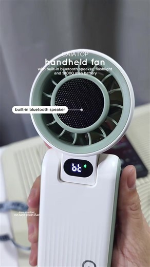 new fave turbo fan — with built-in bluetooth speaker, flashlight and 10000 mah battery 🌬
