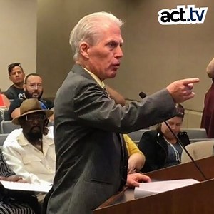 White supremacist Don Grundmann, who is trying to form a “straight pride parade” in Modesto, CA, accidentally admits his group is racist at a city council meeting. | act.tv