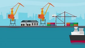 Container Ship Animation Moving Near Industrial Stock Footage Video (100% Royalty-free) 1095825833 | Shutterstock