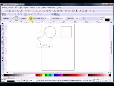 Inkscape (01): crear figuras geométricas y dar color