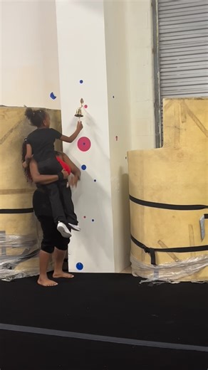 Jade’s Cheer Gem on Instagram: "So proud of sister-sister, Sky and Mia for getting their backbend kick over! 👏🏾👏🏾👏🏾 Keep shining girls! 🤍🤍💎🤍🤍"