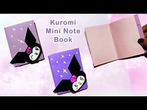 DIY Kawaii Origami Kuromi Mini Notebook! (Easy Craft for Back to School) 🇺🇸🇨🇦🇪🇺