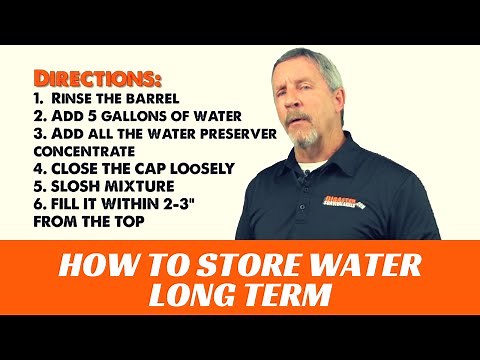 How To Store Water Long Term