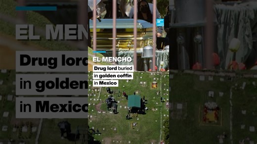 El Mencho: Drug lord buried in golden coffin in Mexico