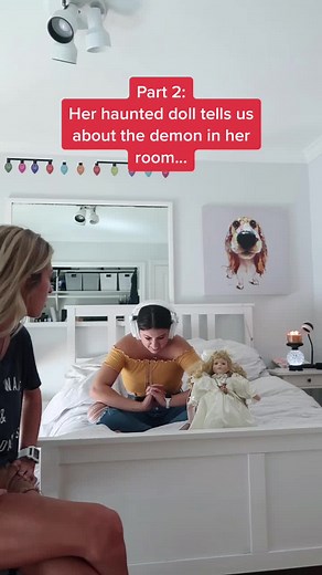 Talking to Mean Ghost with Haunted Doll in Haunted House Part 2