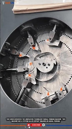 Innovation Technology Metal Forming: Automated Radial Forming Machine, Fast & Precise. #tech