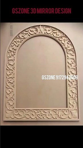 Stunning CNC Mirror Frame Model 😍 | GSZone ArtCAM #artcam #wood #gszone #cncdesign